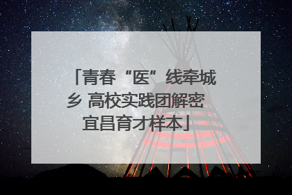 青春“医”线牵城乡 高校实践团解密宜昌育才样本