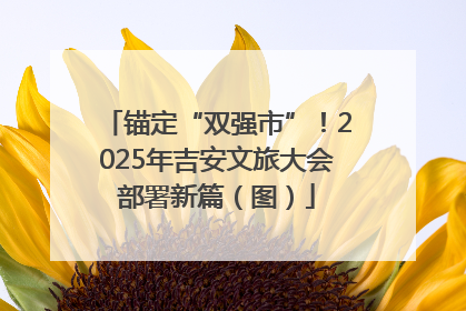 锚定“双强市”！2025年吉安文旅大会部署新篇（图）