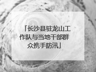 长沙县驻龙山工作队与当地干部群众携手防汛