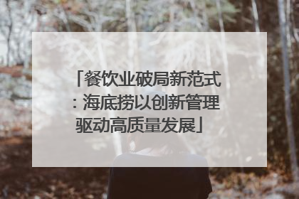 餐饮业破局新范式：海底捞以创新管理驱动高质量发展