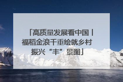 高质量发展看中国丨福稻金浪千重绘就乡村振兴“丰”景图