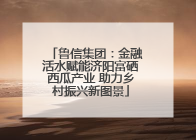 鲁信集团：金融活水赋能济阳富硒西瓜产业 助力乡村振兴新图景