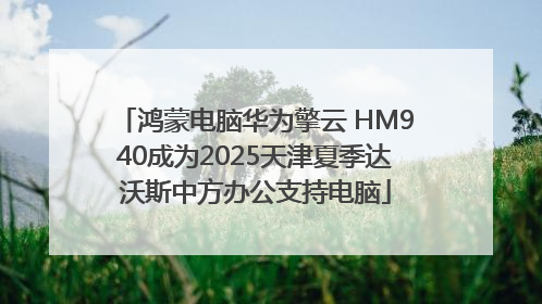 鸿蒙电脑华为擎云 HM940成为2025天津夏季达沃斯中方办公支持电脑