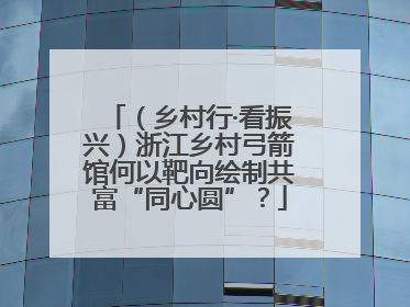 （乡村行·看振兴）浙江乡村弓箭馆何以靶向绘制共富“同心圆”？