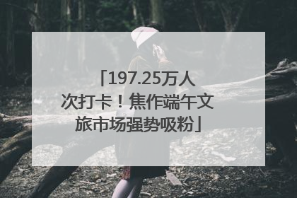 197.25万人次打卡！焦作端午文旅市场强势吸粉