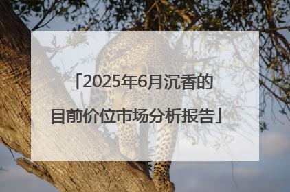 2025年6月沉香的目前价位市场分析报告
