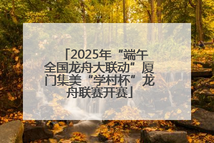 2025年“端午全国龙舟大联动”厦门集美“学村杯”龙舟联赛开赛
