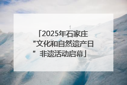 2025年石家庄“文化和自然遗产日”非遗活动启幕