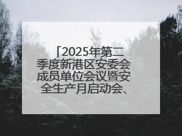 2025年第二季度新港区安委会成员单位会议暨安全生产月启动会、培训会召开