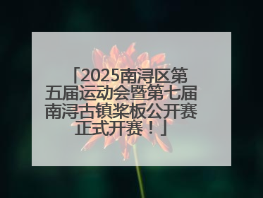 2025南浔区第五届运动会暨第七届南浔古镇桨板公开赛正式开赛！