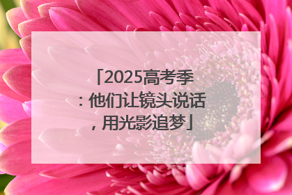 2025高考季：他们让镜头说话，用光影追梦